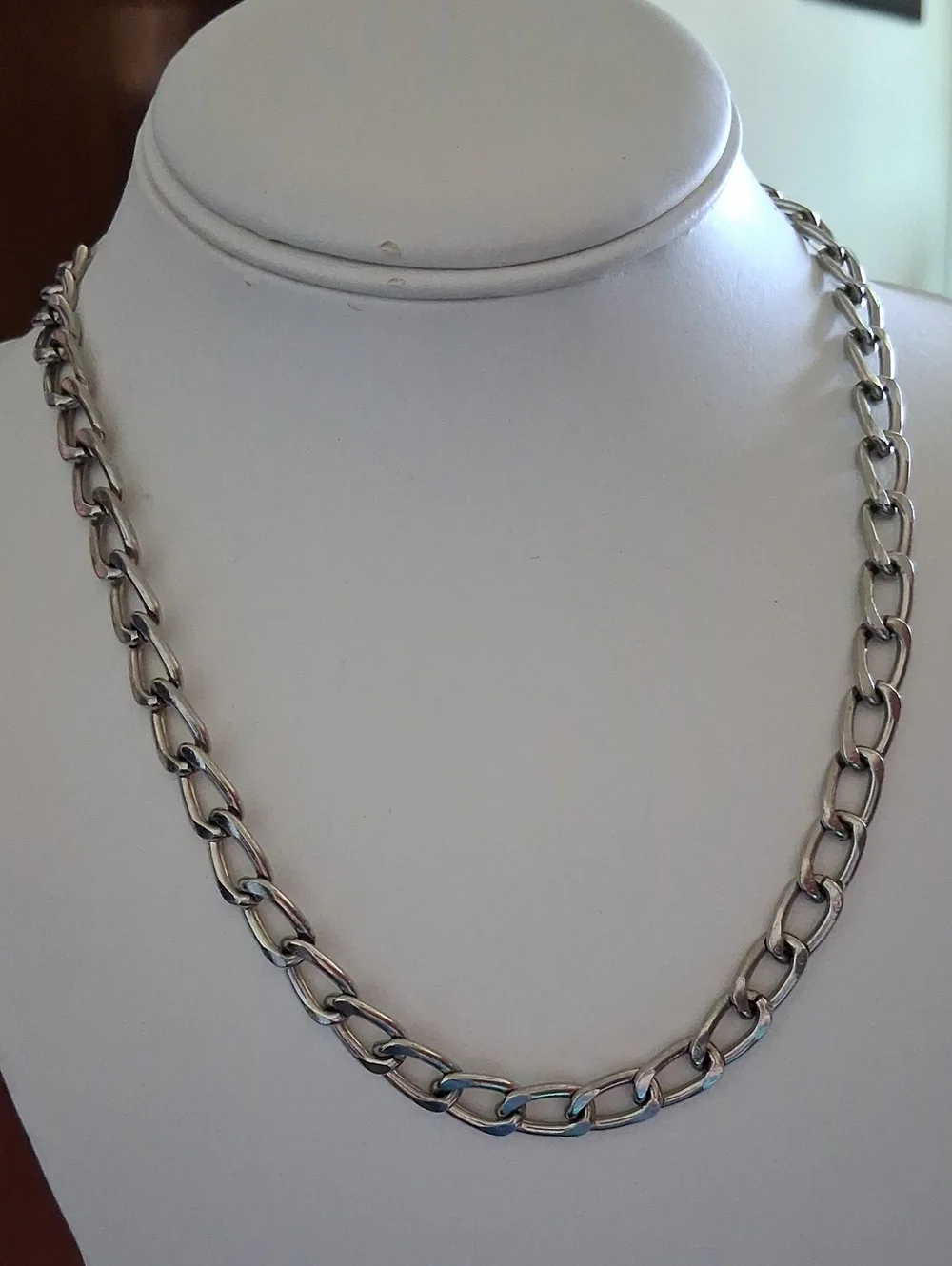Classic Polished Silver Chain Necklace NN126